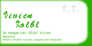 vivien kolbl business card